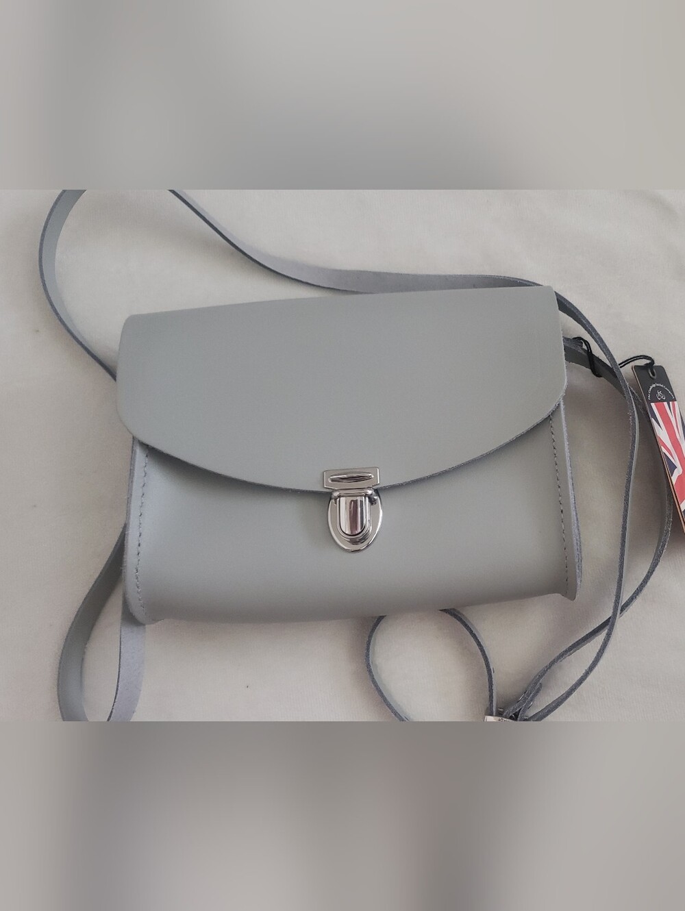 The Cambridge Satchel Company Real Leather Grey Satchel Handbag